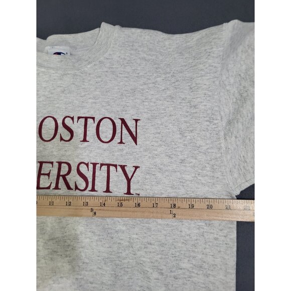 VTG Champion SZ M BOSTON UNIVERSITY Crewneck Sweatshirt Academia Collegiate - Picture 6 of 8